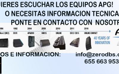 INFORMACION Y DEMOS PERSONALIZADAS APG AUDIO